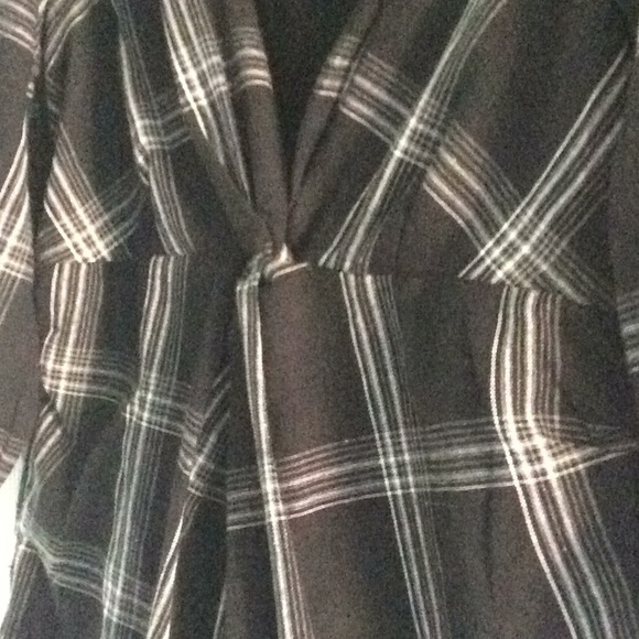 Free People Miss Molly black plaid dress - Picture 3 of 5